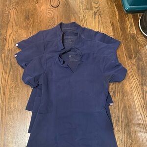 Three Figs Deep Blue Women's Button Down Shirt